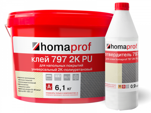 Двухкомпонентный полиуретановый клей Homakoll PU 797 Prof